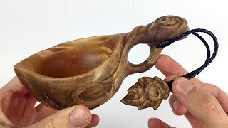 Evish coffee cup wood carving | kuksa carving