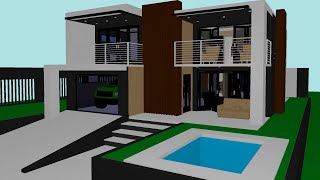 Floor Plan Creator || 4 Bedroom Modern Double Storey House screenshot 3