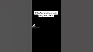 Thumbnail of POV you are in Japan on August 6,1945