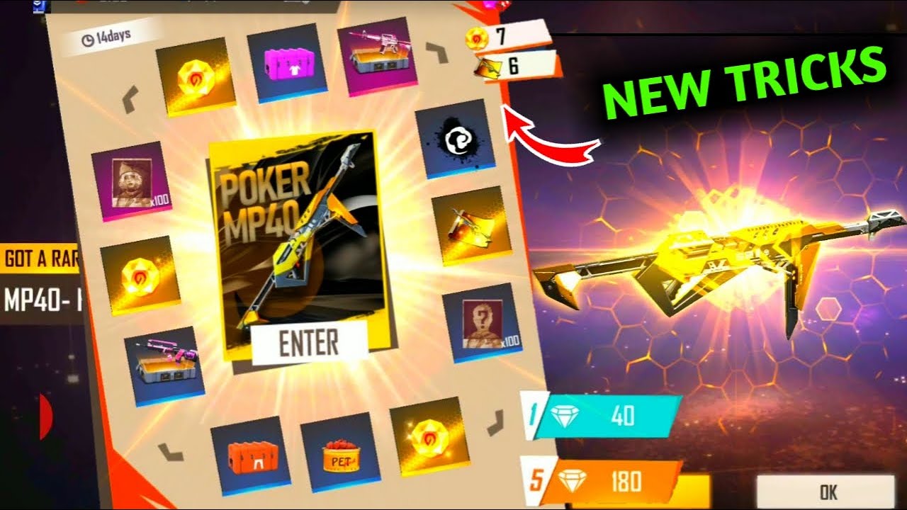 FREE FIRE POKER MP40 SPINPOKER MP40 RETURNFREE FIRE! YouTube