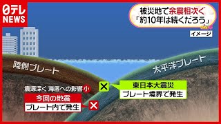 津波“紙一重”　３.１１余震なぜ続く（2021年2月16日放送「Oha!4」より）