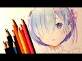 ASMR | Drawing, Coloring with DAISO Colored Pencils | Rem