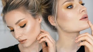 YELLOW SMOKEY EYE WITH FAKE FRECKLES  | selmaemilia