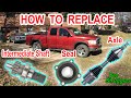 How To Replace Intermediate Shaft, Axle Seal, and CV Axle 2006 - 2009 Dodge Ram 1500