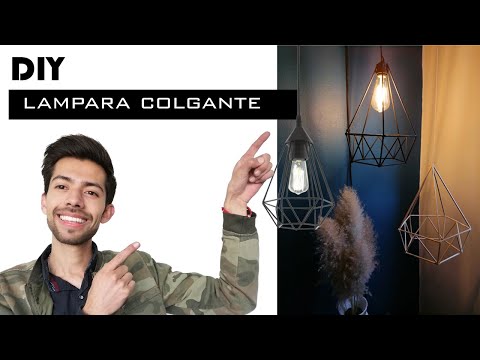 ? Como hacer una lampara colgante DIY ??