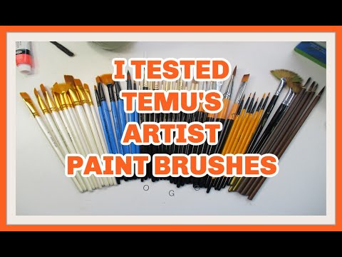 Oil Painting Acrylic Watercolor Gouache Nylon Brush Set For - Temu