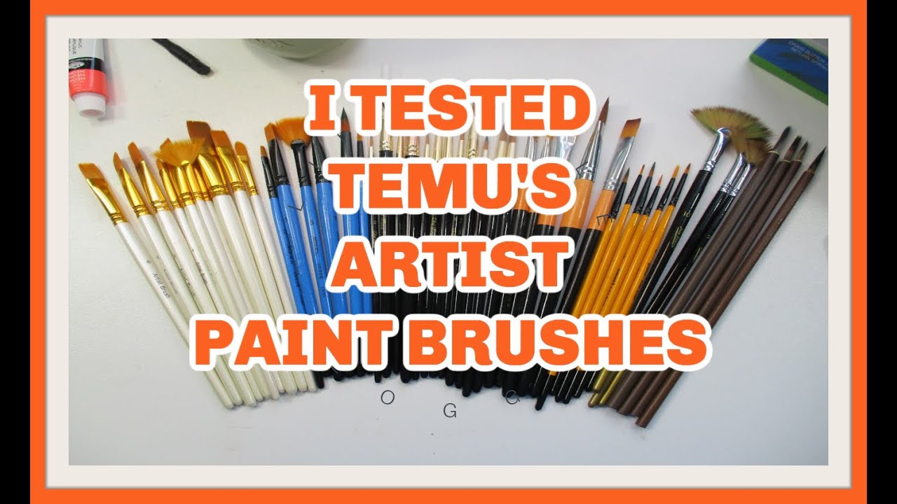 Paint Brushes Set Artist Paintbrush Nylon Round Pointed Flat - Temu