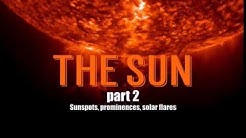 Sunspots, Prominences, and Solar Flares