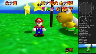 SM64 [TAS] - BOB 100 coins + Footrace with Koopa the Quick (1'18