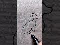 How to Draw a Dog 🐕 #drawing #art #youtubeshorts #shortvideo #art #shortvideo #viralvideo #