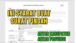Syarat membuat surat pindah antar kabupaten antar provinsi