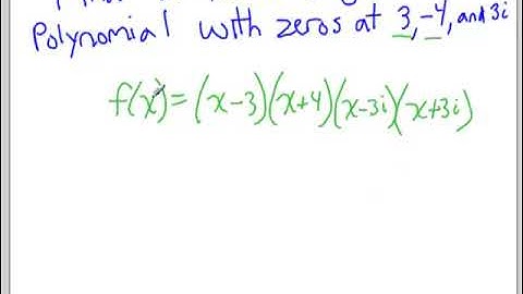 Zeros of polynomials