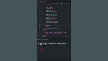 Juggling Ball Loader animation HTML and CSS tutorial for beginners 2021 #shorts #coding