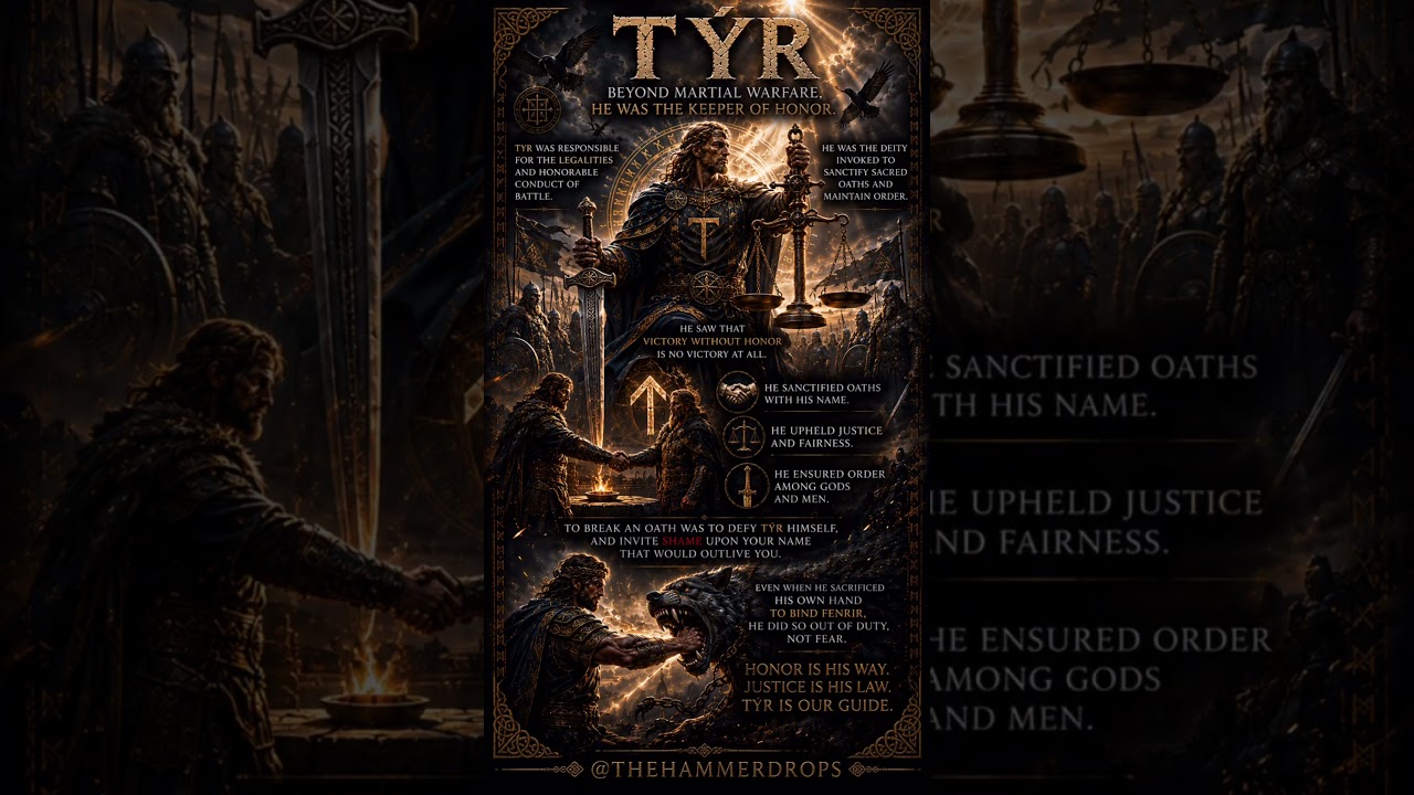 TYR- The god of war and Justice.