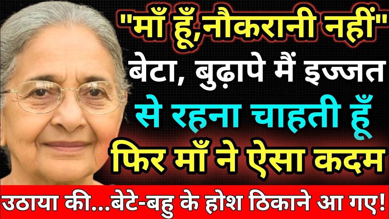 मां हूं, नौकरानी नहीं | Heart touching story hindi | Hindi story | parivaarkidor 