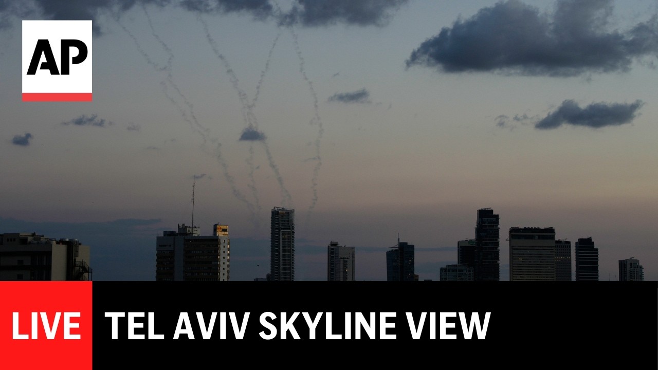 LIVE: Tel Aviv skyline as Iran war continues
