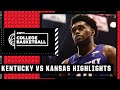 Kentucky Wildcats at Kansas Jayhawks | Full Game Highlights
