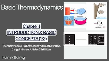 Basic Thermodynamics Lecture (1) "Introduction and Basic Concepts" - الديناميكا الحرارية الأساسية