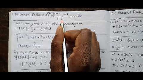 Integration from 0 to infinity [t.e^(-2t).sin3t]dt || B.S Grewal problem:-21.3 Question no:-19(iii)