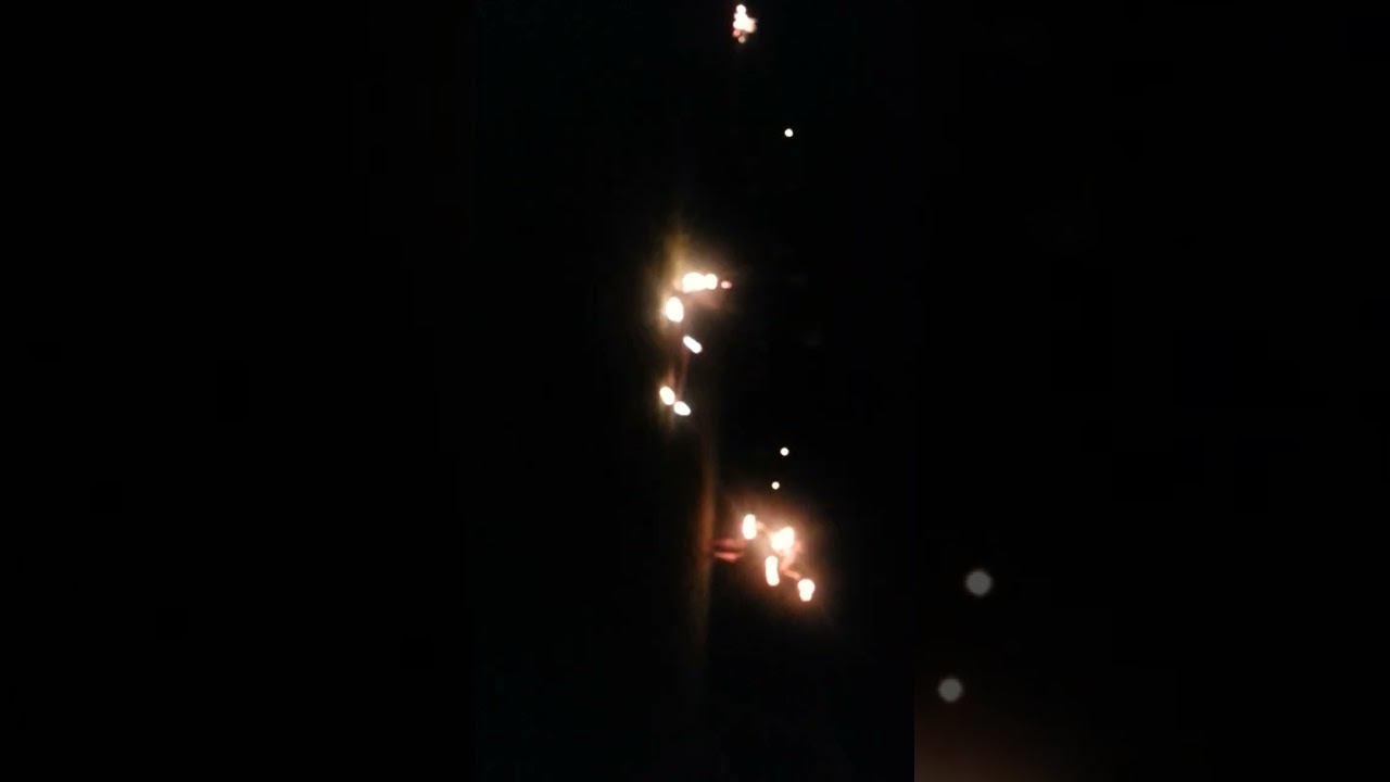 Hoop dancing with fire