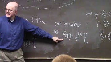 Diff Eqs #18, Linearity Proof Outlines, Sink Example (Eigenvalues, etc), Intro to Matrix Exponential