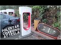 Polestar 2 charge test at Tesla supercharger Breukelen!