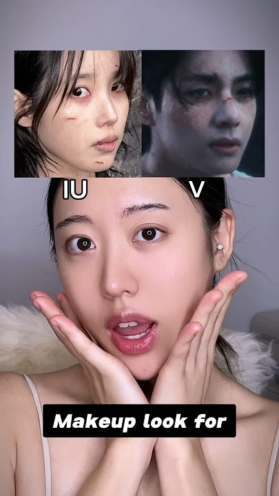 Who else cried watching the MV? 😭 #shorts #makeup #kpop #iu #taehyung