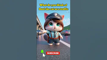 What Do You Think Of Buzi The Cat As A Traffic Cop Cute Cat Shorts Viral Video 