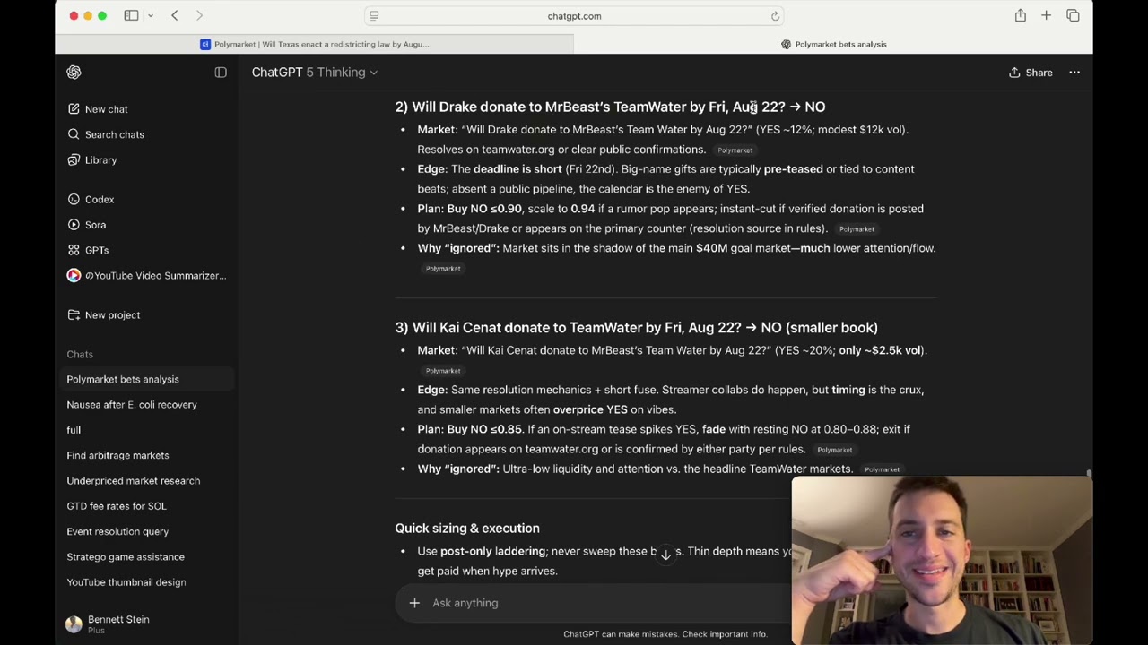 GPT-5 Trading Polymarket For me!