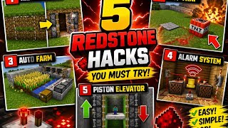 I make top 5 redstone hacks in minecraft RCR Gamerz 