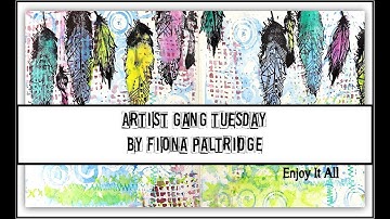 Inktense Background in my Art journal