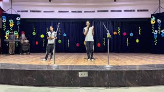 Senior assembly by class 9th - prayer time #mohalischools