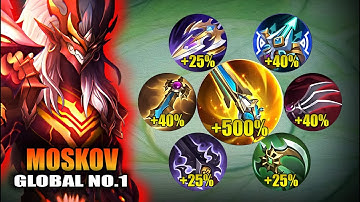 MOSKOV WTF ATTACK SPEED BUILD!! 200% SPEED HACK!?😱 ( MUST TRY! ) MOSKOV BEST BUILD 2025‼️