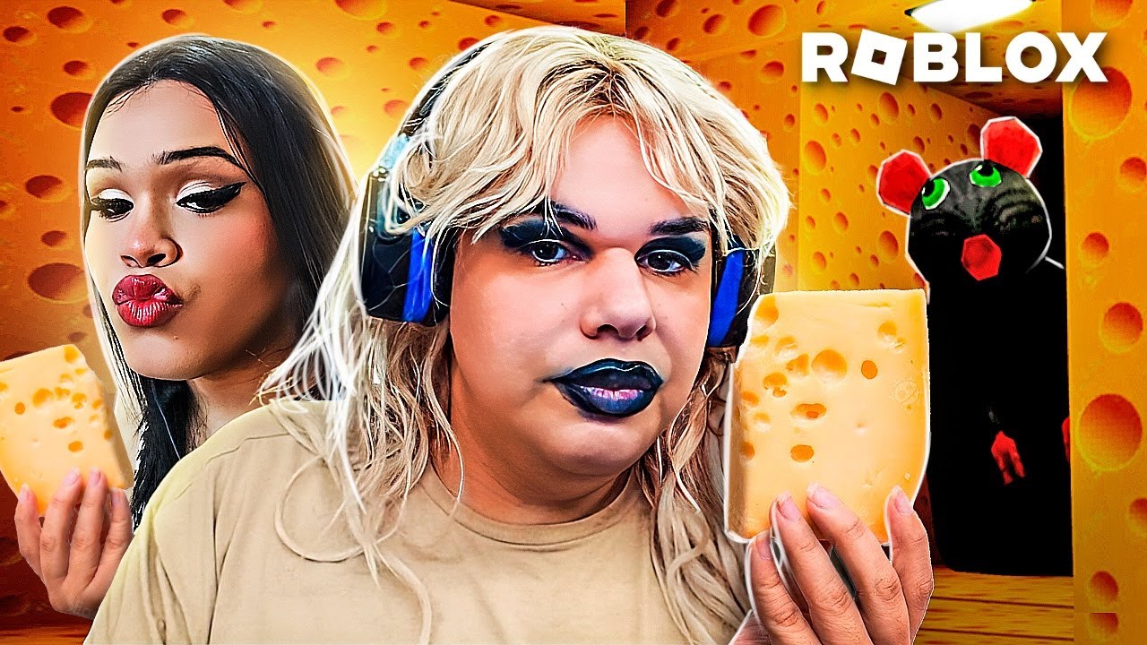 MC PIPOKINHA TRANS fugindo do RATO DOIDO 🧀🐀 | Roblox