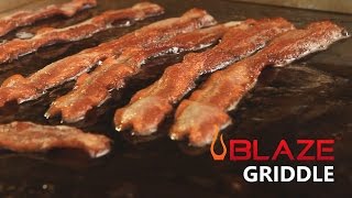 Blaze Stainless Steel Built In Griddle | Cooking Test with Steak, Bacon & Eggs