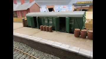 Buckland Junction Loft Model Railway 48. Gustdown Station Bash / Scratch Build Part 2. Platform2 :o)