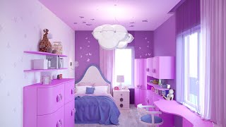 Ideas for designers, decorating a children's room for girls.