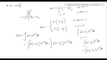 M2 Lec 2c|Continuous-Time Fourier Transform: Examples|FT of triangular pulse