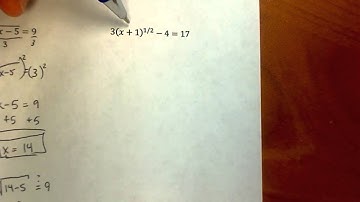 Lesson 6.7 Video 1 - Solving Radical Equations