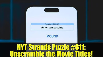 NYT Strands Puzzle #611: Unscramble the Movie Titles!