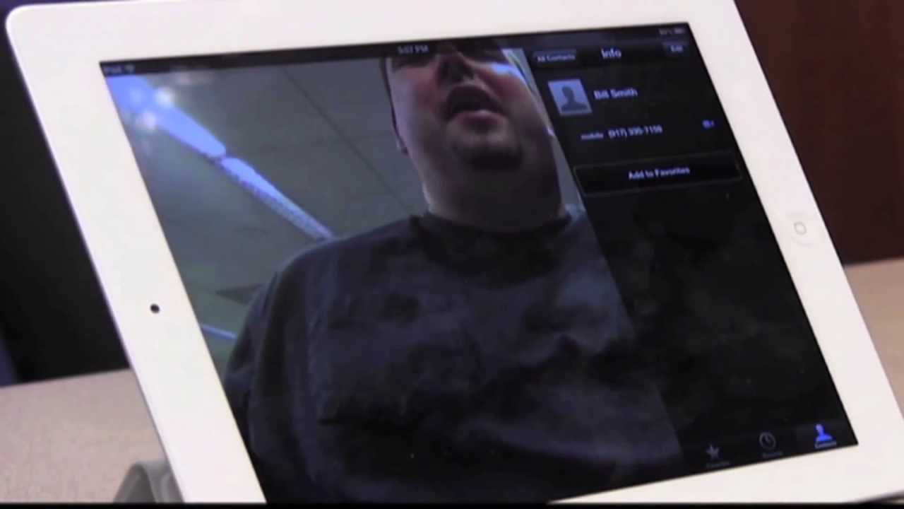 Using Facetime on the iPad with VoiceOver - YouTube