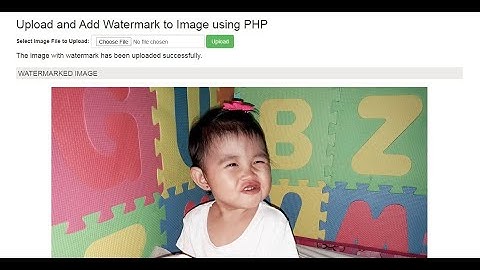 Upload and Add Watermark to Image using PHP