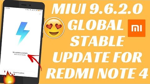 MIUI 9.6.2.0 GLOBAL STABLE UPDATE | REDMI NOTE 4 | MIUI 9 GLOBAL STABLE UPDATE | NEW FEATURES