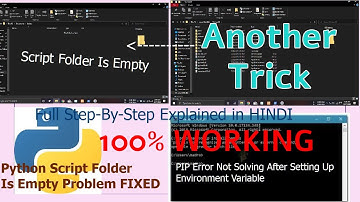How To Fix Python Script Folder is Empty | Another Solution | 100% Working in all PC