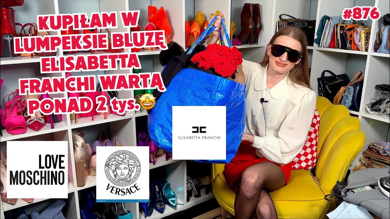 KUPIŁAM W LUMPEKSIE BLUZĘ Elisabetta Franchi WARTĄ PONAD 2 tys. zł 😱 #876