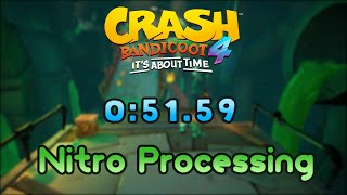 [WR] Crash Bandicoot 4 - Nitro Processing Time Trial (0:51.59)