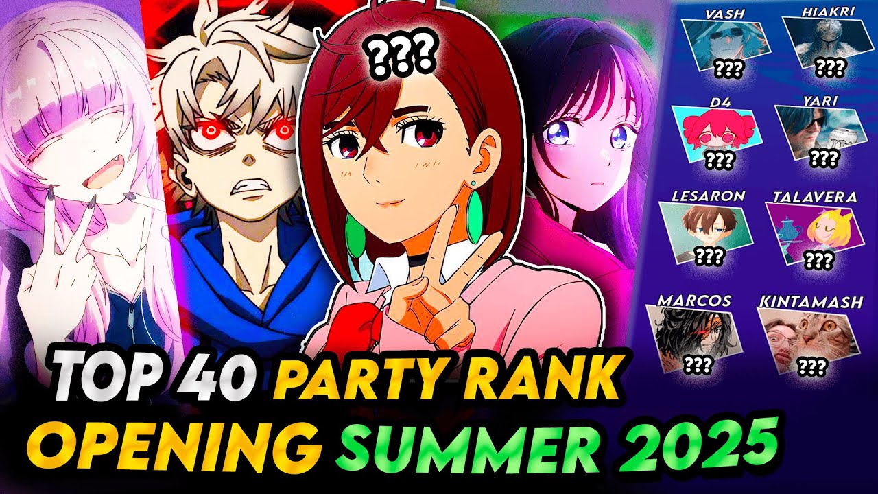 TOP 40 Anime Openings SUMMER 2025 ☀️ (Party Ranking)