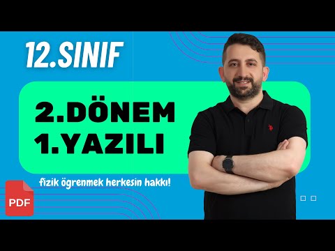12.Sınıf fizik 2.Dönem 1.yazılı Soruları | Tüm Senaryolarla Prova Yazılı | 12.Sınıf Fizik 2024