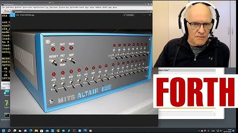 Jan Langevad Altair 680 MC6800 simulator in Esp32forth #21 April2022  2560x1440