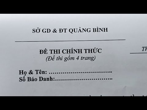 Chữa Đề Thi Thử Sở Quảng Bình Vừa Thi Siêu Hay Chữa Đề Thi Thử Sở Quảng Bình Vừa Thi Siêu Hay